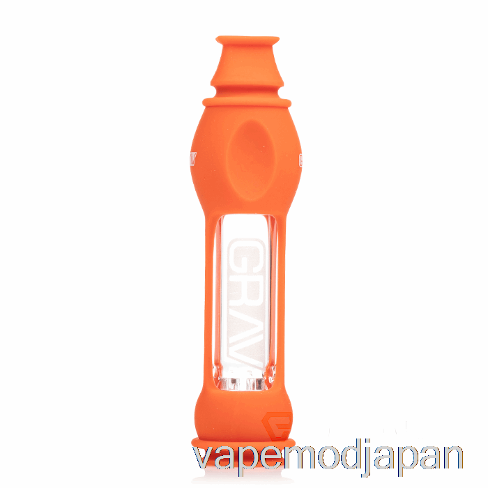 Vape Japan Grav オクトテイスター シリコンスキン付き スカーレットオレンジ